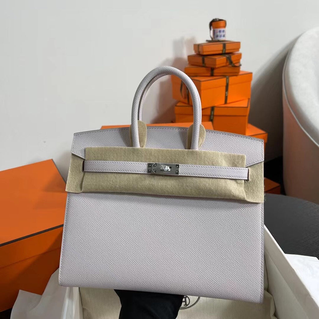 Hermès Birkin 25 Sellier Mauve Pale Epsom Silver Hardware