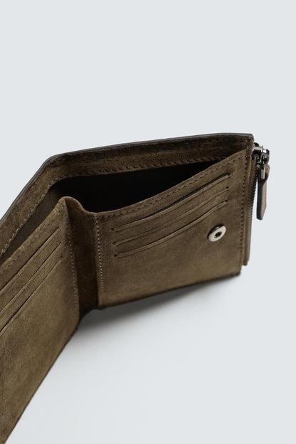 LEATHER CARDHOLDER COIN PURSE