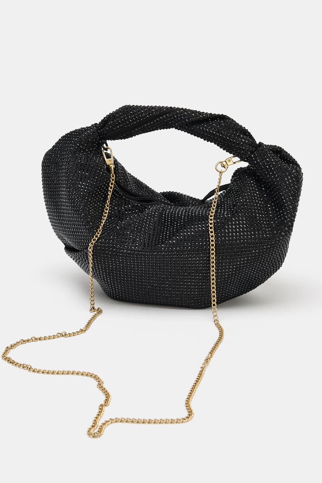 SHINY APPLIQUE HANDBAG
