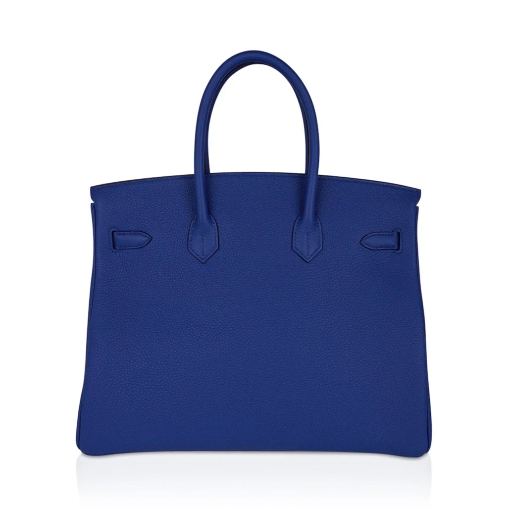 Birkin 35 Bag Blue de France Togo Leather with Palladium Hardware