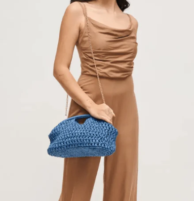 Denim clutch
