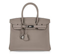 Birkin 30 Bag Gris Asphalte Togo Palladium Hardware