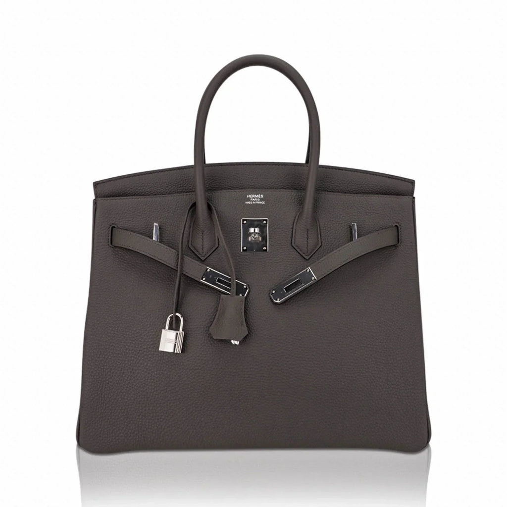 Birkin 35 Bag Etain Togo Leather with Palladium Hardware