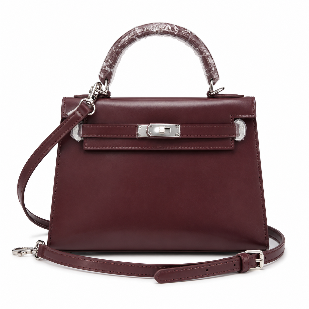 Kelly Sellier 19cm & 22cm & 25cm Rouge H Box Calf Leather Gold Hardware & Palladium Hardware Women Handbag