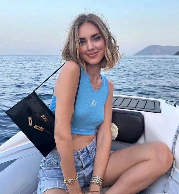 Kelly Elan 25 Underarm Baguette Bag, Genuine Top Layer Cowhide with Glossy Goat Grain, Gold Hardware Black Shoulder Handbag, Spacious Capacity Casual Versatile Daily Purse Size 25×6.5×15cm