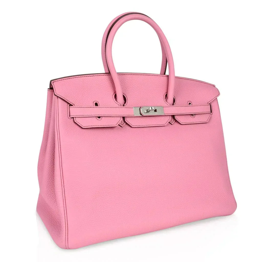 Birkin 35 Bag rare 5P Pink Togo Palladium Hardware