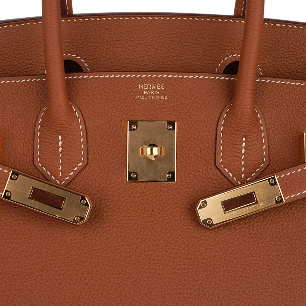 Birkin 30 Bag Gold Togo Leather Gold Hardware